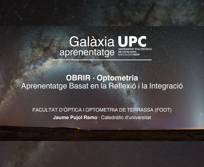 OBRIR · Optometria - Aprenentatge Basat en la Reflexió i la Integració (FOOT)